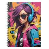 coole meid notitieboek (Voorkant)