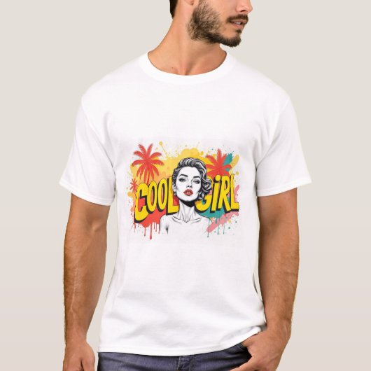Coole meid t-shirt (Voorkant)