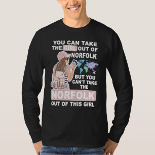 Coole meid uit Norfolk City Trots Norfolk-meisje T-shirt