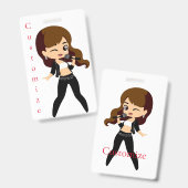 Coole meid zingt karaoke Thunder_Cove Badge (Voor- en achterkant)