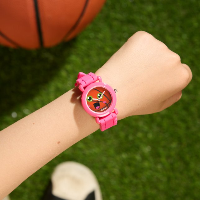 coole meisjes gelukkig basketbal sporten voeg naam horloge (Pols)