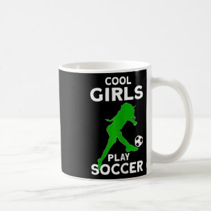 Coole Meisjes Spelen Voetbal  Koffiemok