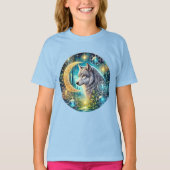 Coole meisjes wolf liefhebbers  t-shirt (Voorkant)