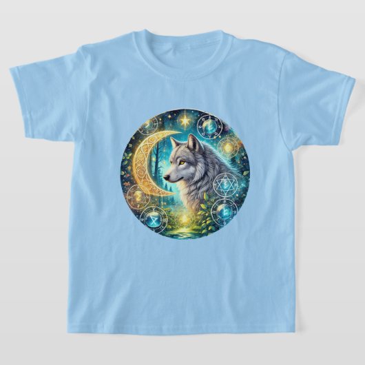 Coole meisjes wolf liefhebbers  t-shirt (Laagn)