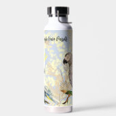 Coole mensen hebben parkieten waterfles (Links)