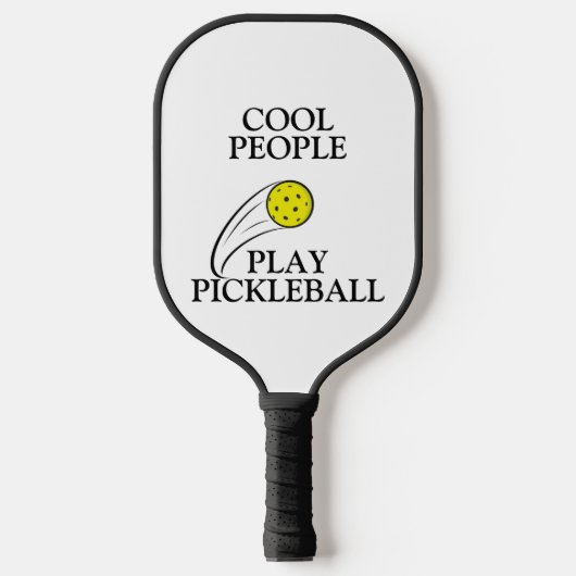 Coole mensen spelen Pickleball Paddle (Voorkant)