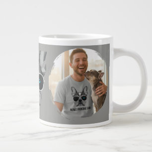 Coole Merle Frenchie Papa Franse Bulldog Grote Koffiekop