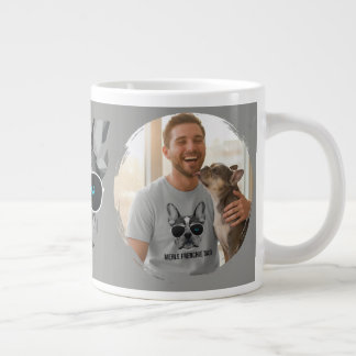 Coole Merle Frenchie Papa Franse Bulldog Grote Koffiekop