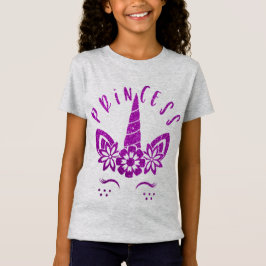 coole mermaid glitter unicorn princess t-shirt