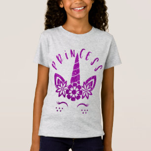 coole mermaid glitter unicorn princess t-shirt