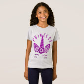 coole mermaid glitter unicorn princess t-shirt (Voorkant volledig)