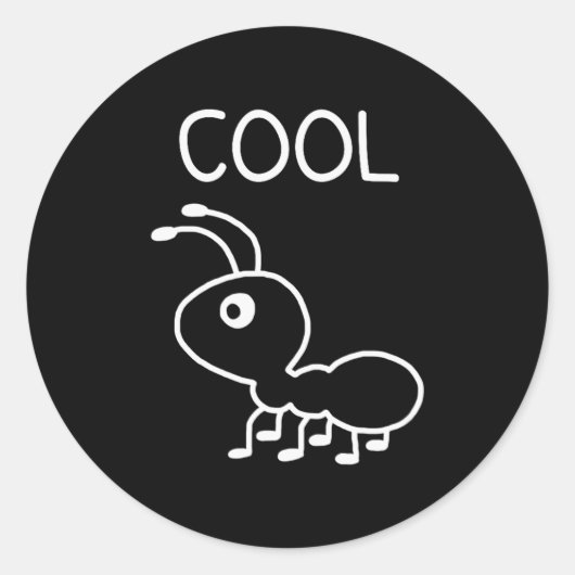 Coole mier, woordspelingen, grappig, grapjes, sarc ronde sticker (Voorkant)