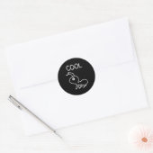 Coole mier, woordspelingen, grappig, grapjes, sarc ronde sticker (Envelop)