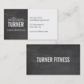 COOLE MODERNE eenvoudige tekst minimaal trendy kri Visitekaartje (Voorkant / Achterkant)