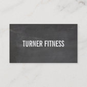 COOLE MODERNE eenvoudige tekst minimaal trendy kri Visitekaartje (Achterkant)