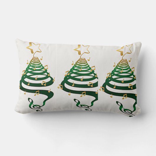 "COOLE MODERNE KERST BOMEN" KUSSEN (Achterkant)