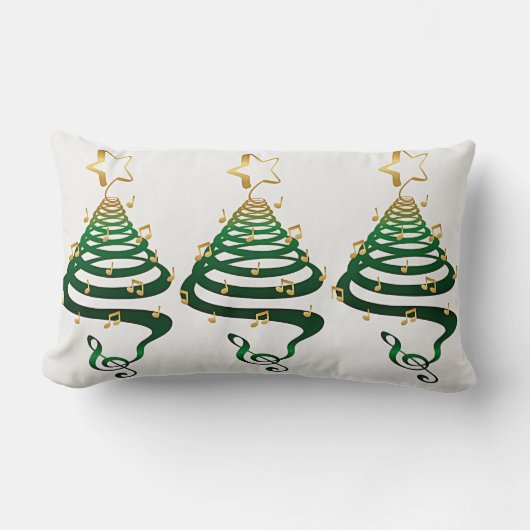 "COOLE MODERNE KERST BOMEN" KUSSEN (Voorkant)