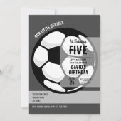 Coole moderne kleine spits voetbal verjaardag kaart (Voorkant)