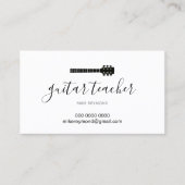 coole moderne muziekleraar . gitaarlessen visitekaartje (Voorkant)