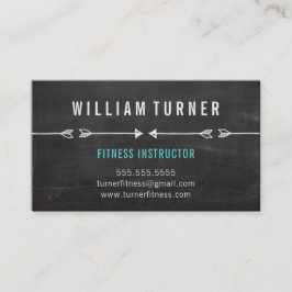 COOLE MODERNE PIJL eenvoudige schets trendy krijtb Visitekaartje