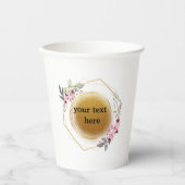 coole moderne schone logo papieren bekers (Voorkant)