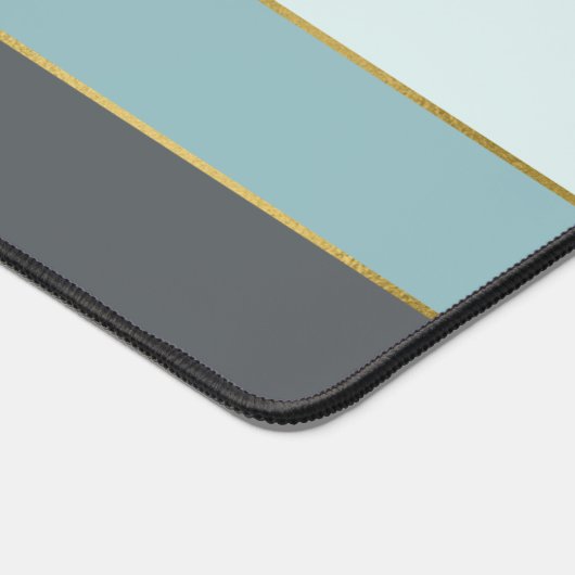 Coole moderne strepen gepersonaliseerd bureaumat (Hoek)