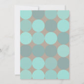 Coole moderne verjaardagsuitnodiging kaart (Achterkant)