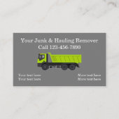 coole moderne vuilnisbak en opruiming visitekaartje (Voorkant)