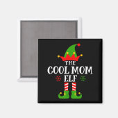 Coole moeder elf grappige bijpassende familie kers magneet (Voorkant / Achterkant)