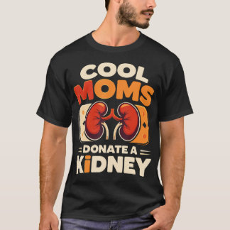 Coole moeders doneren een nier Retro orgaandonor T-shirt