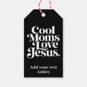 Coole moeders houden van Jezus Cadeaulabel (Achterkant)