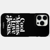 Coole moeders houden van Jezus Case-Mate iPhone Case (Achterkant (horizontaal))