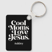 Coole moeders houden van Jezus Sleutelhanger (Achterkant)