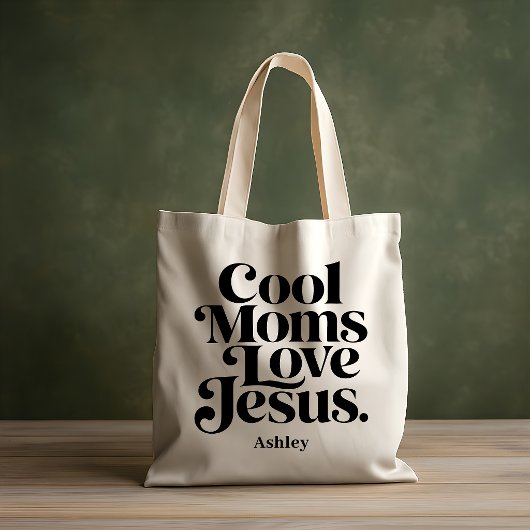 Coole moeders houden van Jezus Tote Bag