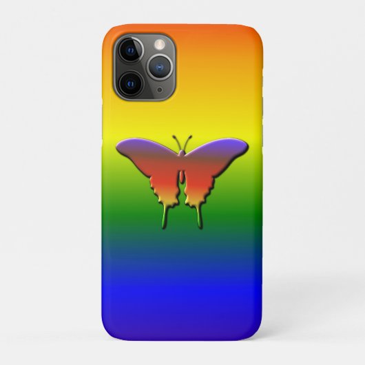 Coole Mooie Kleurrijke Vlinder Case-Mate iPhone Case (Achterkant)