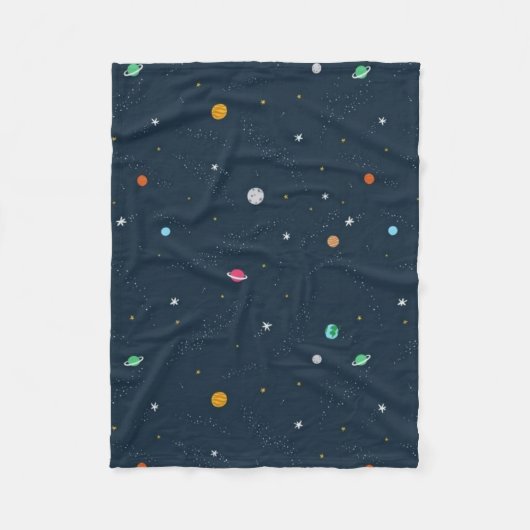 Coole mooie ruimte astronaut fleece deken (Voorkant)
