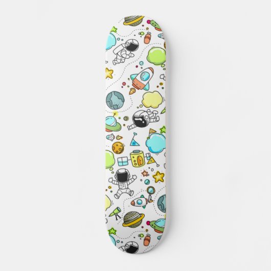 Coole mooie ruimte astronaut  persoonlijk skateboard (Voorkant)