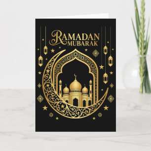 Coole moslim ramadan gebed geloof aanbidding kaart