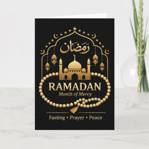 Coole moslim ramadan gebed geloof aanbidding kaart