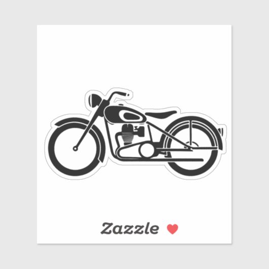 coole motorfiets sticker (Vel)