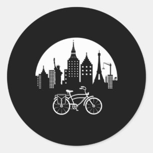 Coole Mountainbike Fietser Tiener Meisje Jongen Fi Ronde Sticker