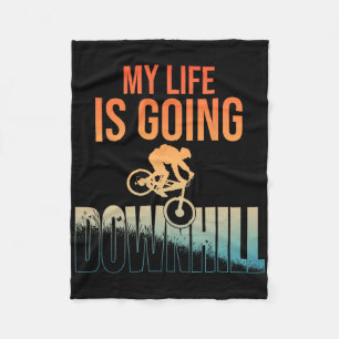 Coole Mountainbike Kunst Voor Mannen Jongens Downh Fleece Deken