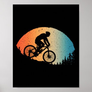 Coole Mountainbiken Voor Mannen Vrouwen Vintage Fi Poster