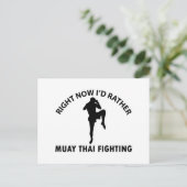 coole Muay thai-design Briefkaart (Staand voorkant)