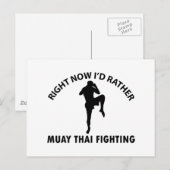 coole Muay thai-design Briefkaart (Voorkant / Achterkant)
