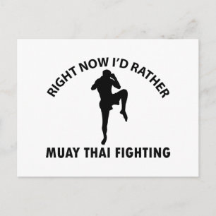 coole Muay thai-design Briefkaart