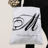 coole multiprint zwart-wit monogram canvas tas