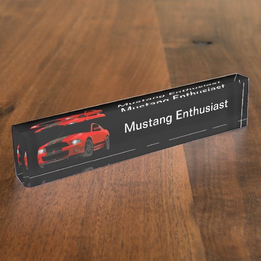 Coole musculosar enthousiast naambordje (Zijkant)