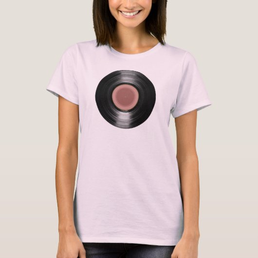 coole muziek-vinylrecord t-shirt (Voorkant)