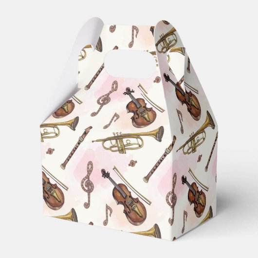 coole muziekliefhebber party bedankdoosjes (Achterkant)